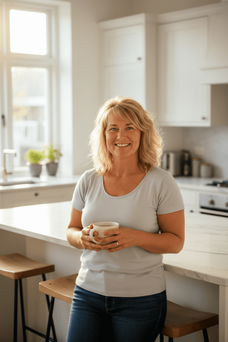 Sandra in haar keuken